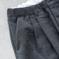 【STILL BY HAND】Cotton Wool 2tuck Trousers