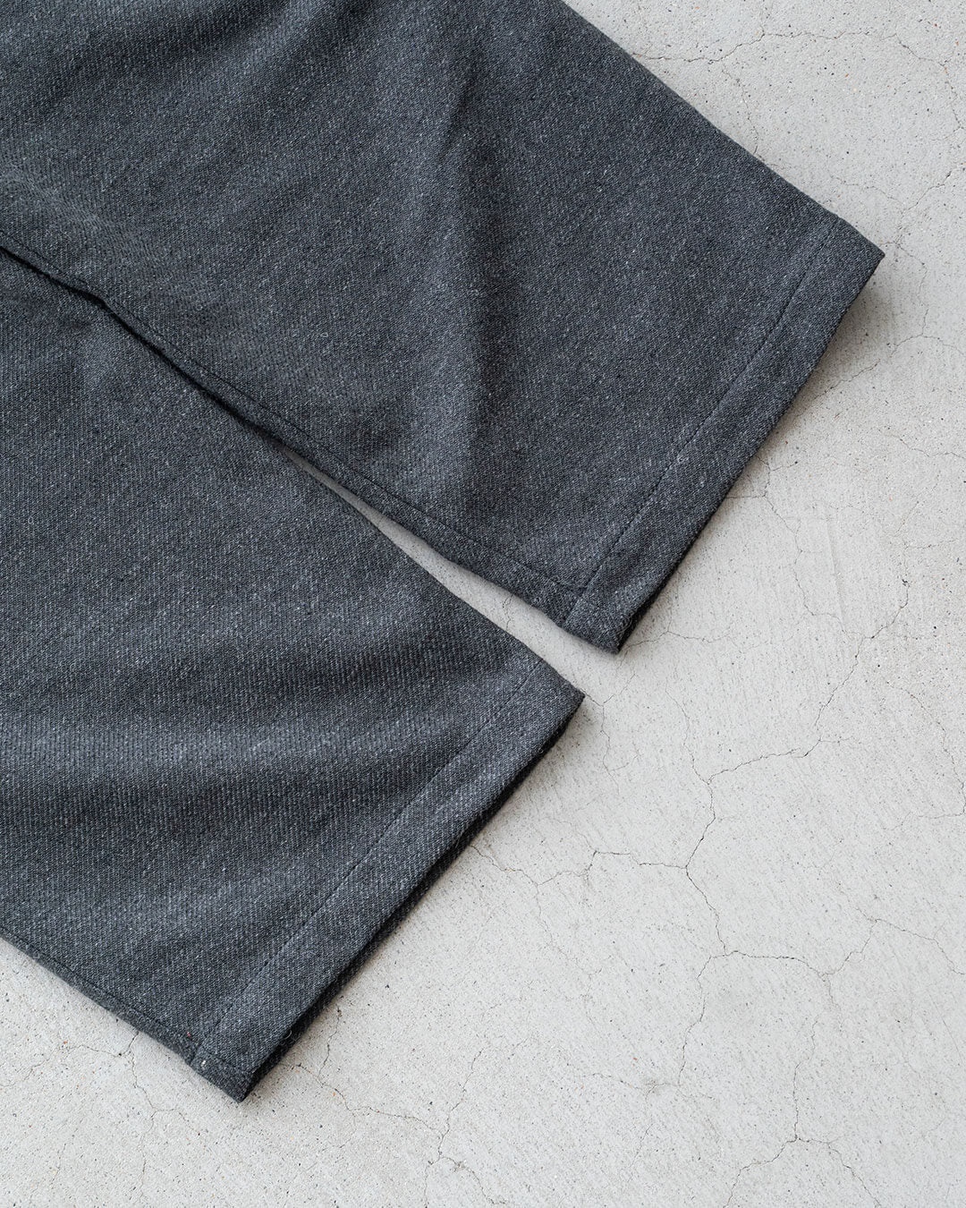 【STILL BY HAND】Cotton Wool 2tuck Trousers