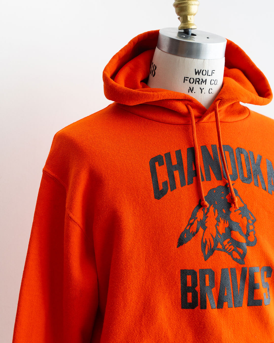【VINTAGE】90s RUSSELL ATHLETIC Sweat Hoodie 『CHANDOKA BRAVES』 Made in U.S.A.