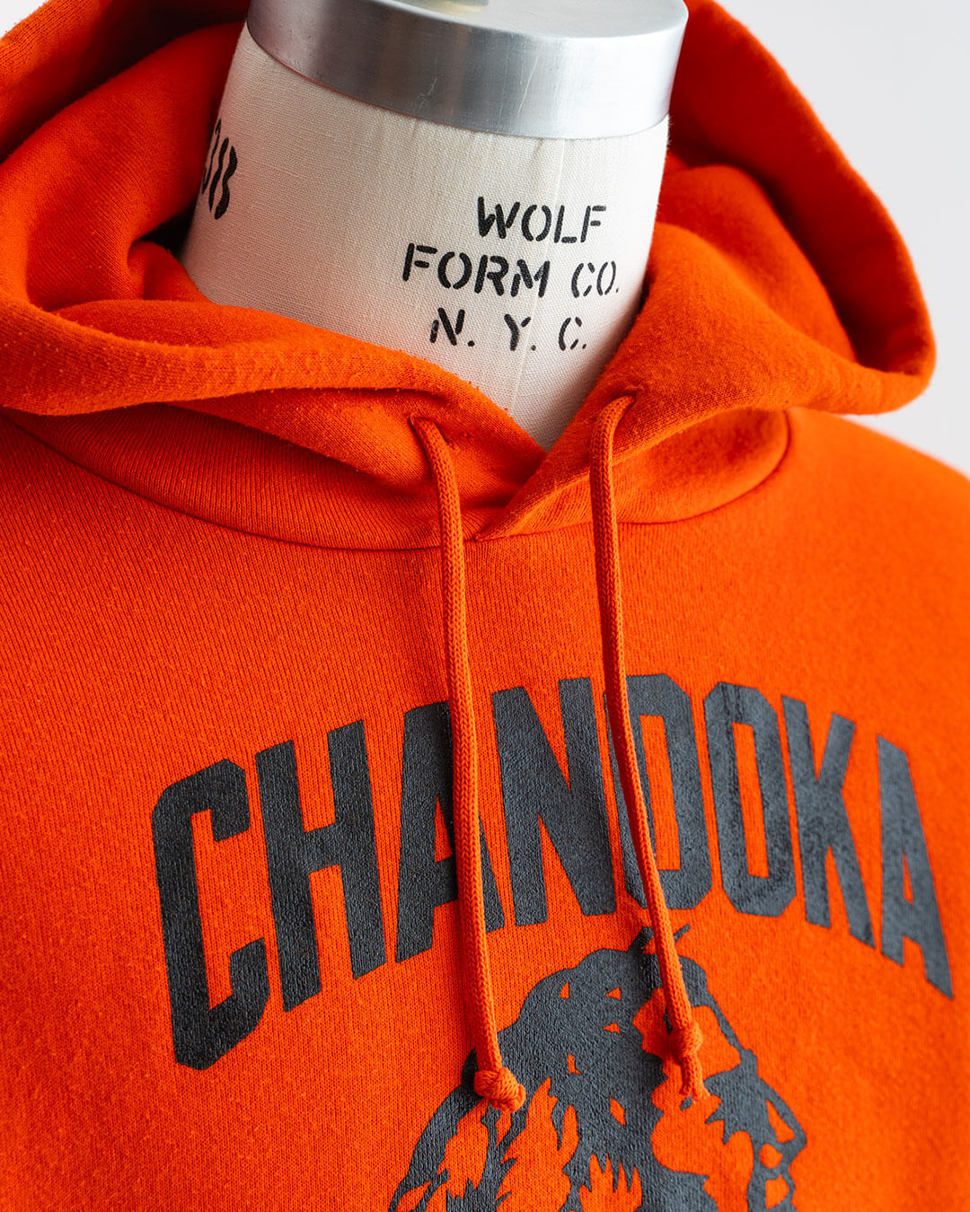 【VINTAGE】90s RUSSELL ATHLETIC Sweat Hoodie 『CHANDOKA BRAVES』 Made in U.S.A.