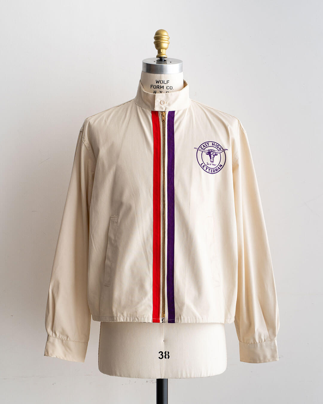 【DEADSTOCK】60s Champion KNITWEAR Zip-Up Cotton Jacket