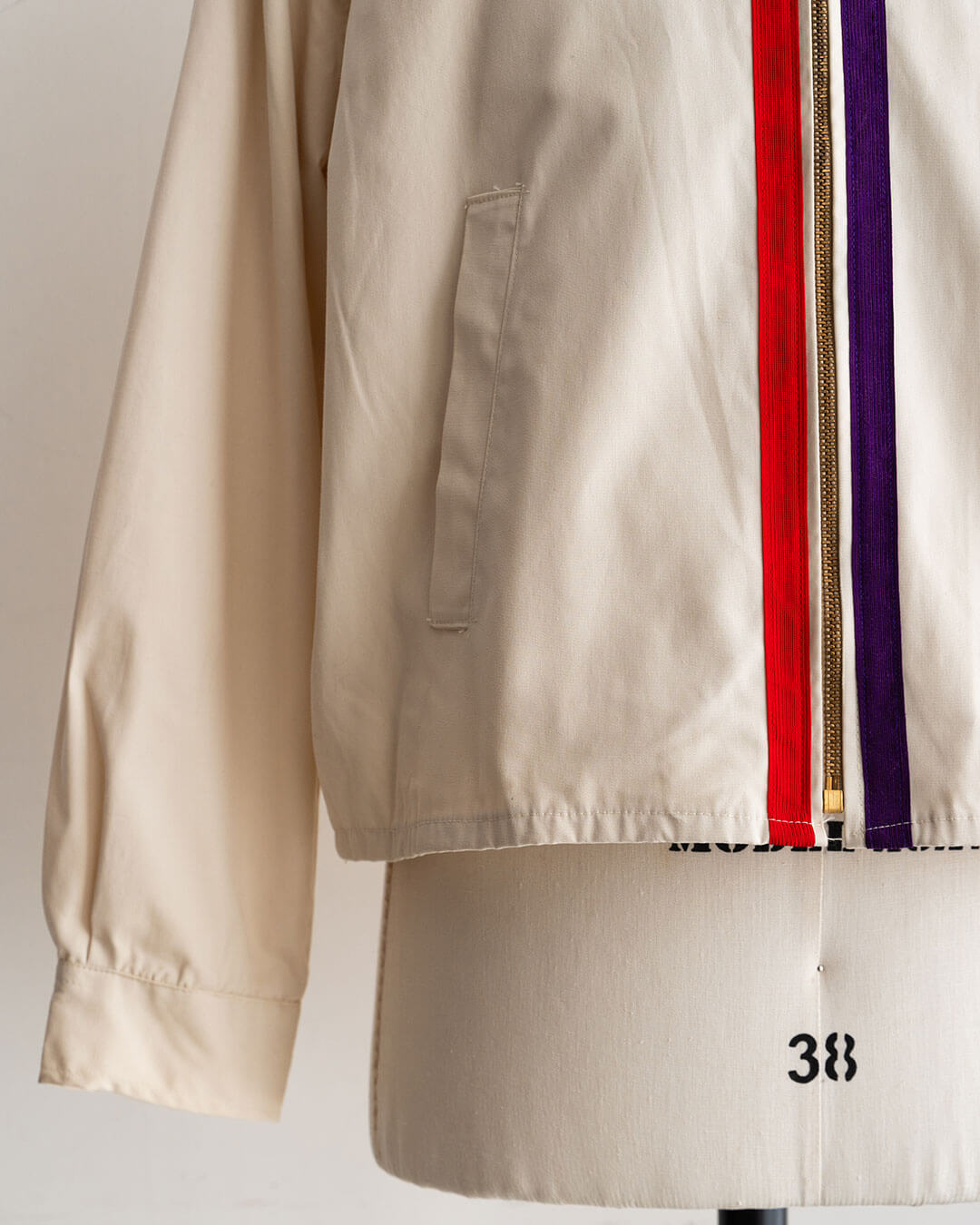 【DEADSTOCK】60s Champion KNITWEAR Zip-Up Cotton Jacket