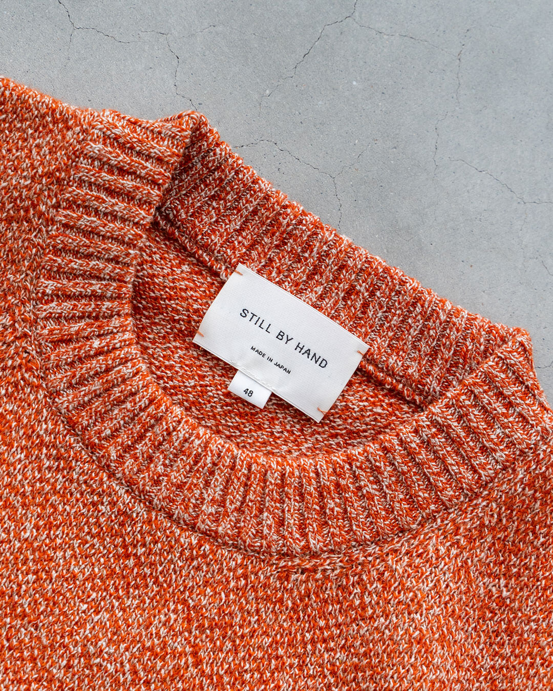 【STILL BY HAND 】7G Wool Silk Crew Neck Pullover