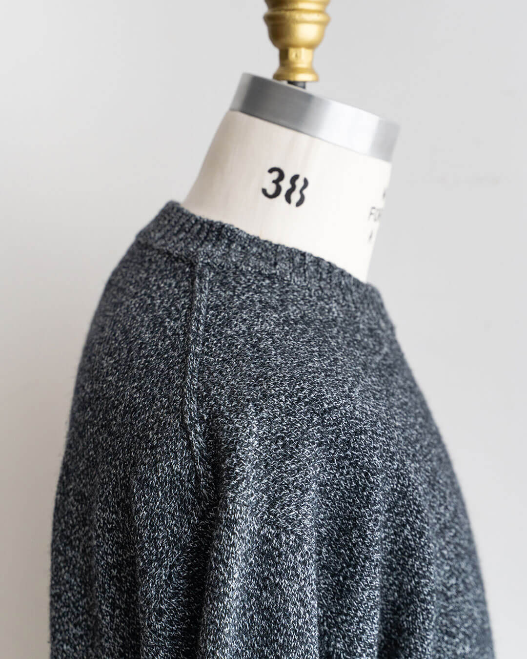 【STILL BY HAND 】7G Wool Silk Crew Neck Pullover