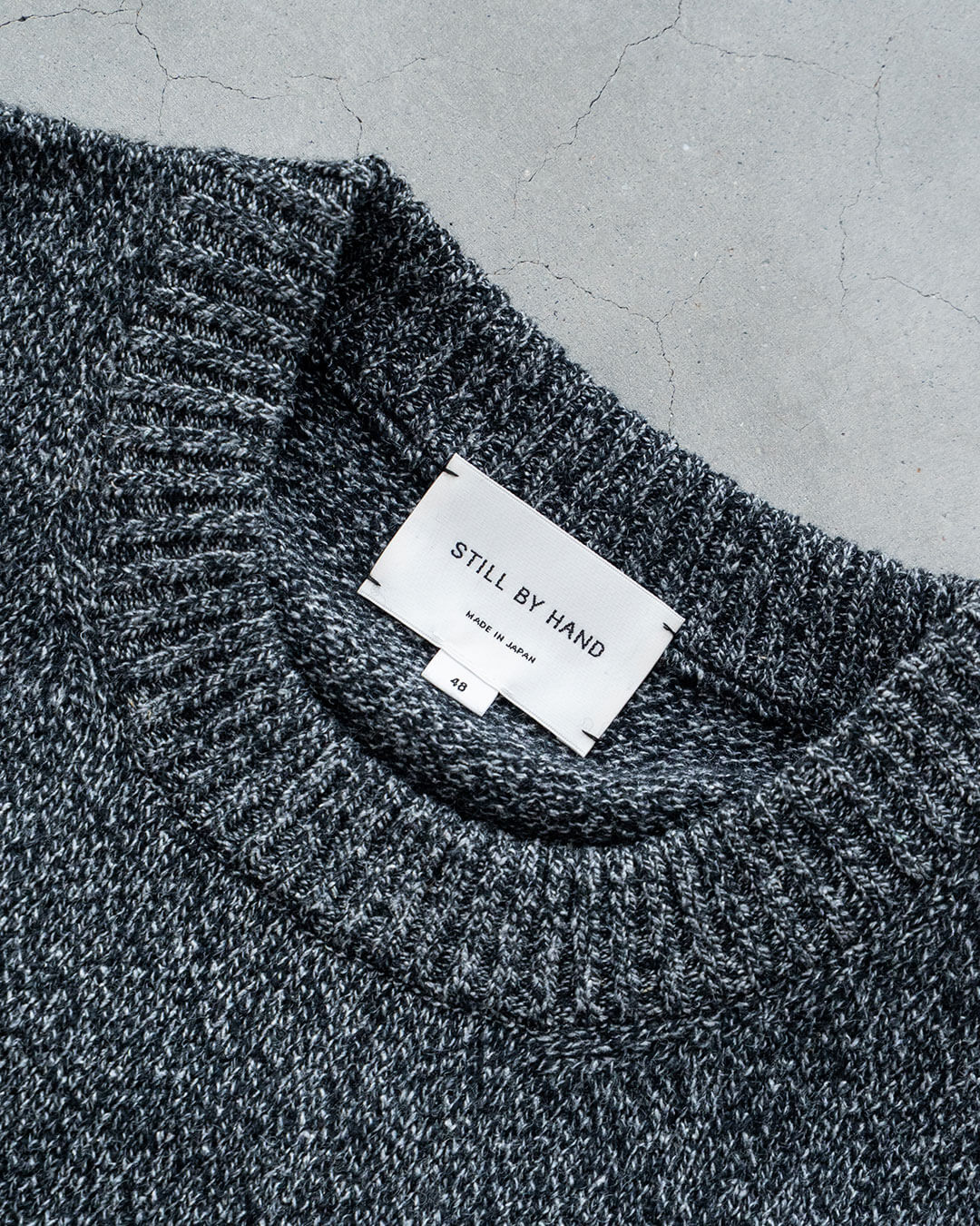 【STILL BY HAND 】7G Wool Silk Crew Neck Pullover