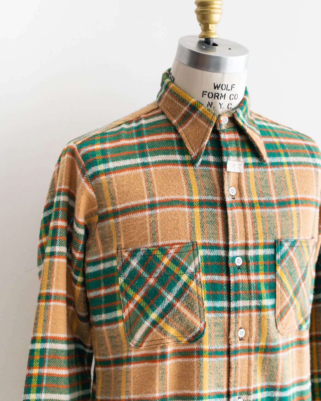【DEADSTOCK】70s BIG MAC Heavy Flannel Shirt (M-TALL)
