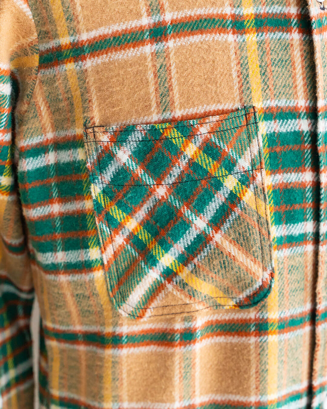【DEADSTOCK】70s BIG MAC Heavy Flannel Shirt (M-TALL)