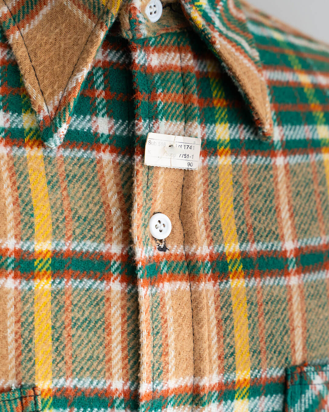【DEADSTOCK】70s BIG MAC Heavy Flannel Shirt (M-TALL)