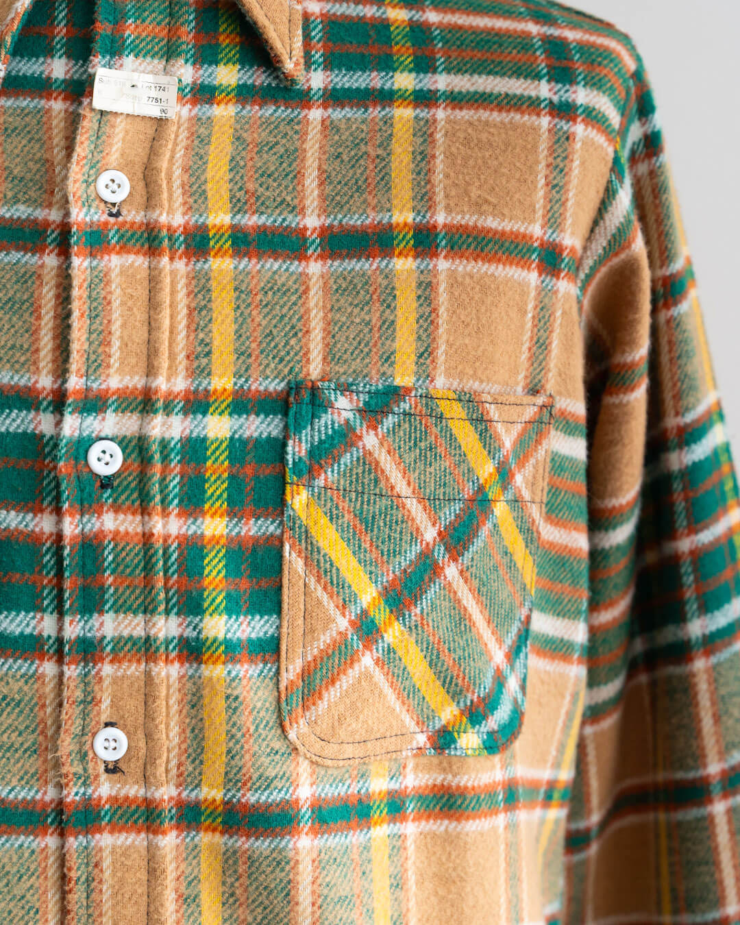 【DEADSTOCK】70s BIG MAC Heavy Flannel Shirt (M-TALL)