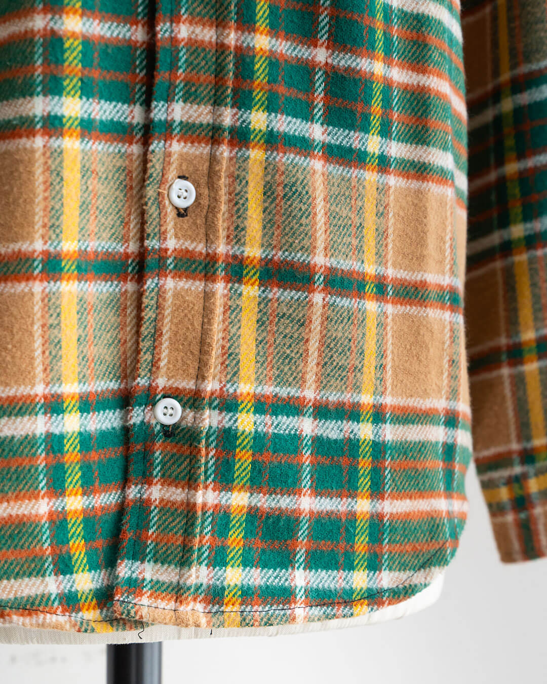 【DEADSTOCK】70s BIG MAC Heavy Flannel Shirt (M-TALL)
