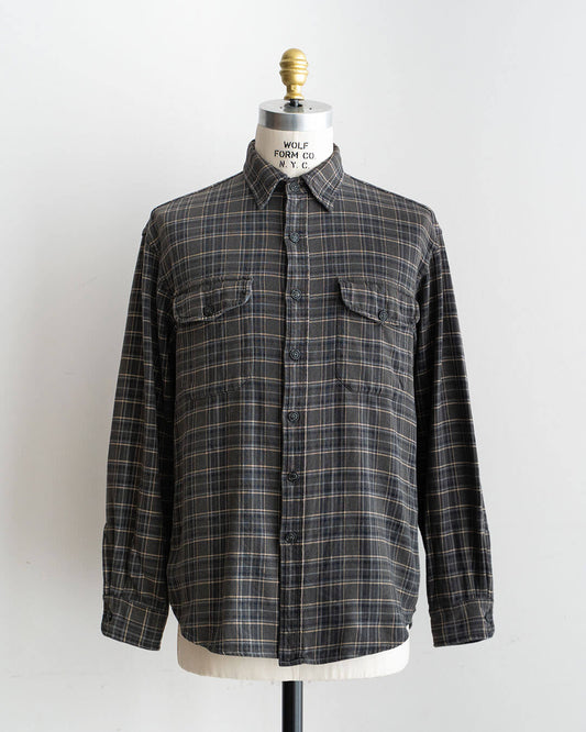 【VINTAGE】90-00s OLD GAP Heavy Cotton Flannel Shirt (M)