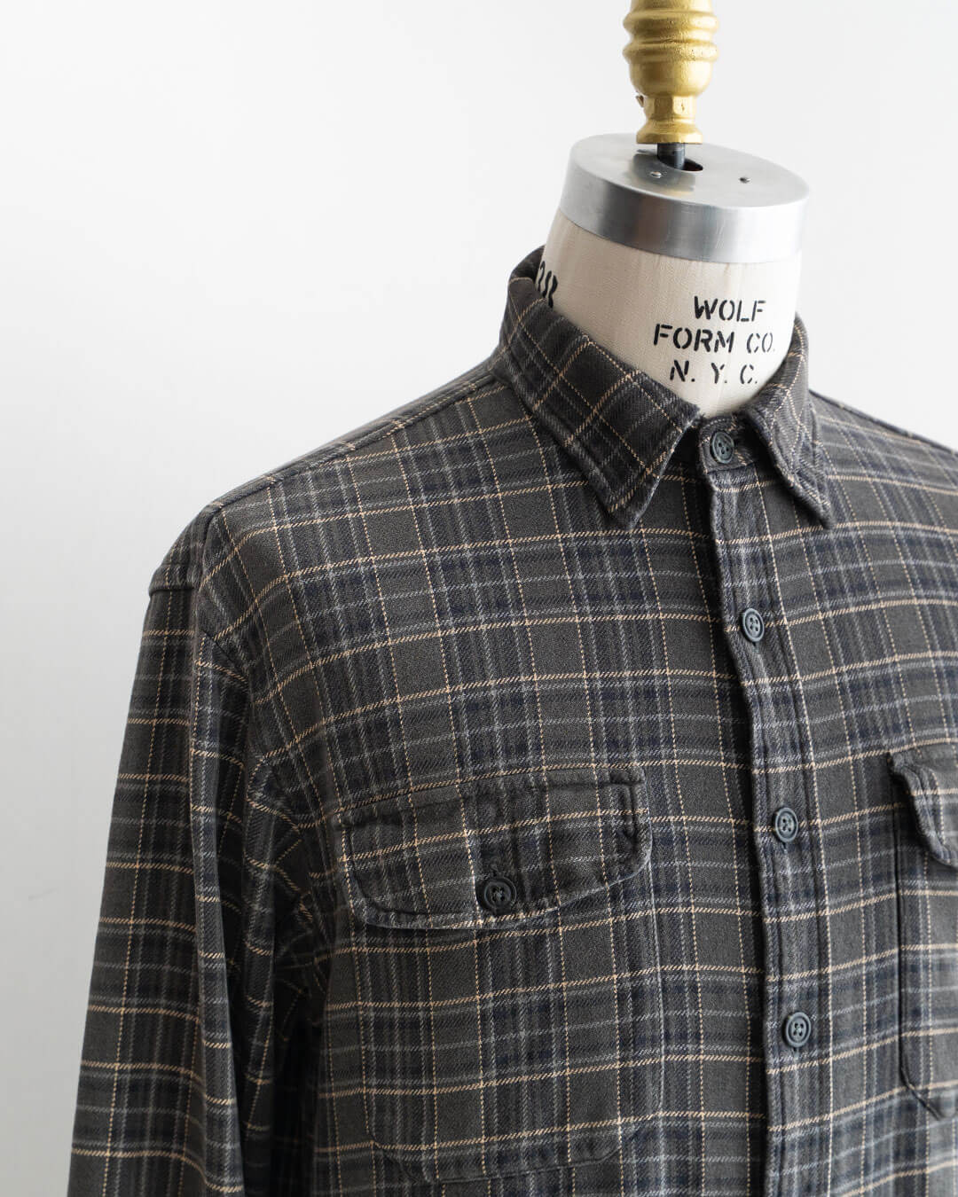 【VINTAGE】90-00s OLD GAP Heavy Cotton Flannel Shirt (M)