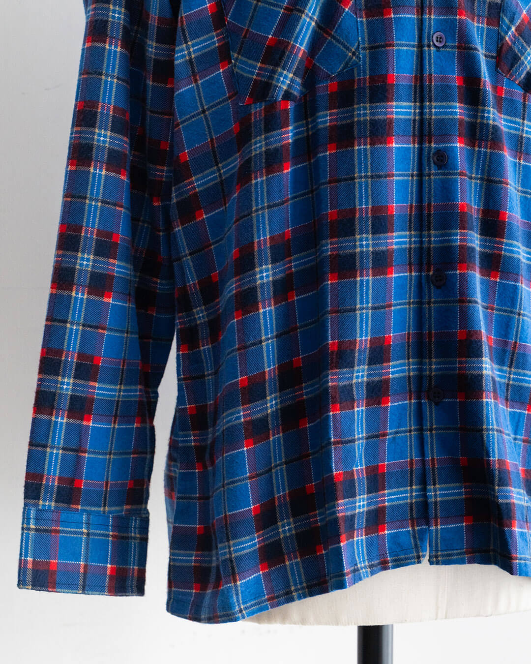 【DEADSTOCK】80-90s SAUGATUCK Cotton Flannel Shirt (L)