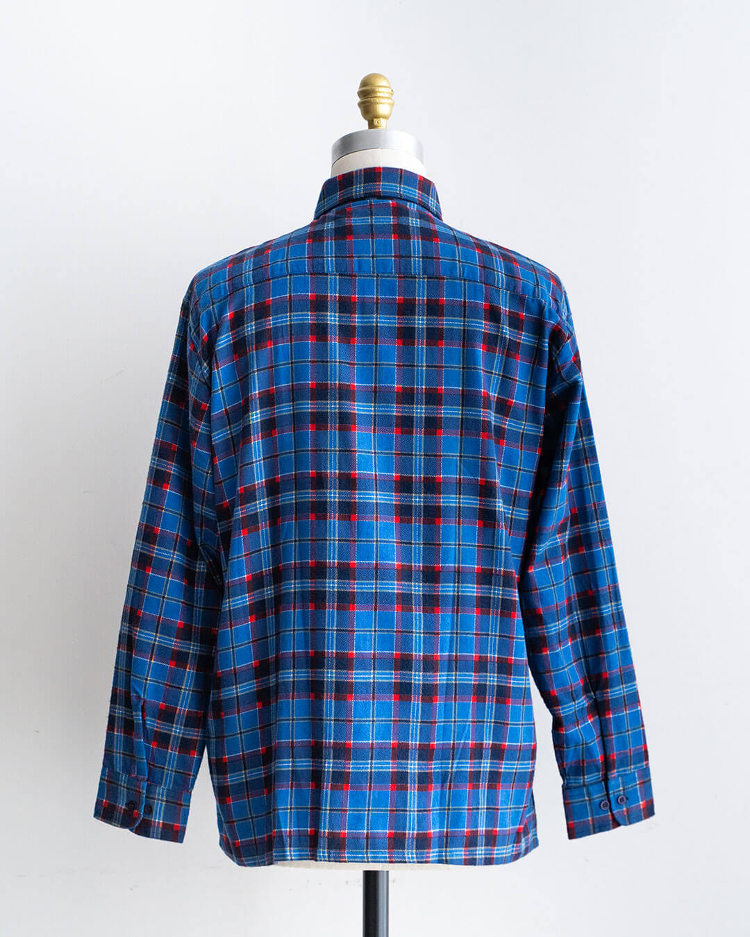 【DEADSTOCK】80-90s SAUGATUCK Cotton Flannel Shirt (L)