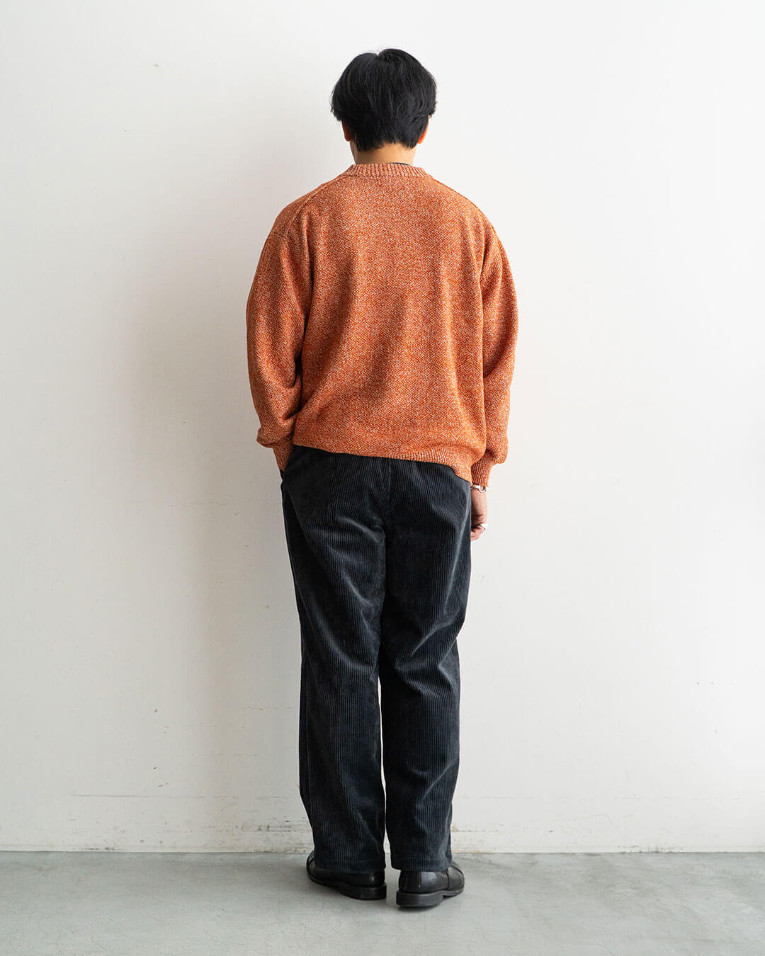 モデル 身長175cm　体重69kg / 着用サイズ 48 , カラー Melange Orange