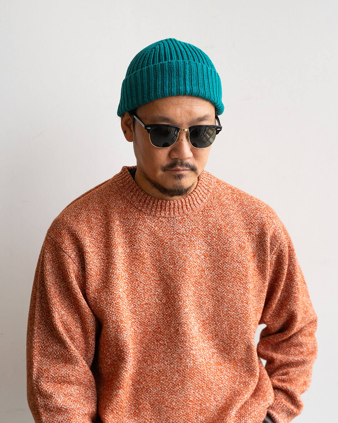 モデル 身長175cm　体重69kg / 着用カラー Blue