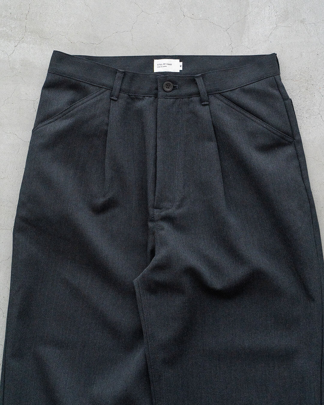 【STILL BY HAND】Wool Twill Wide Pants