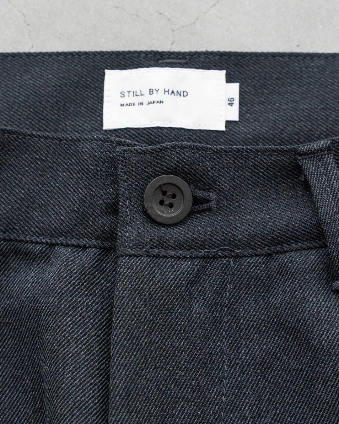 【STILL BY HAND】Wool Twill Wide Pants