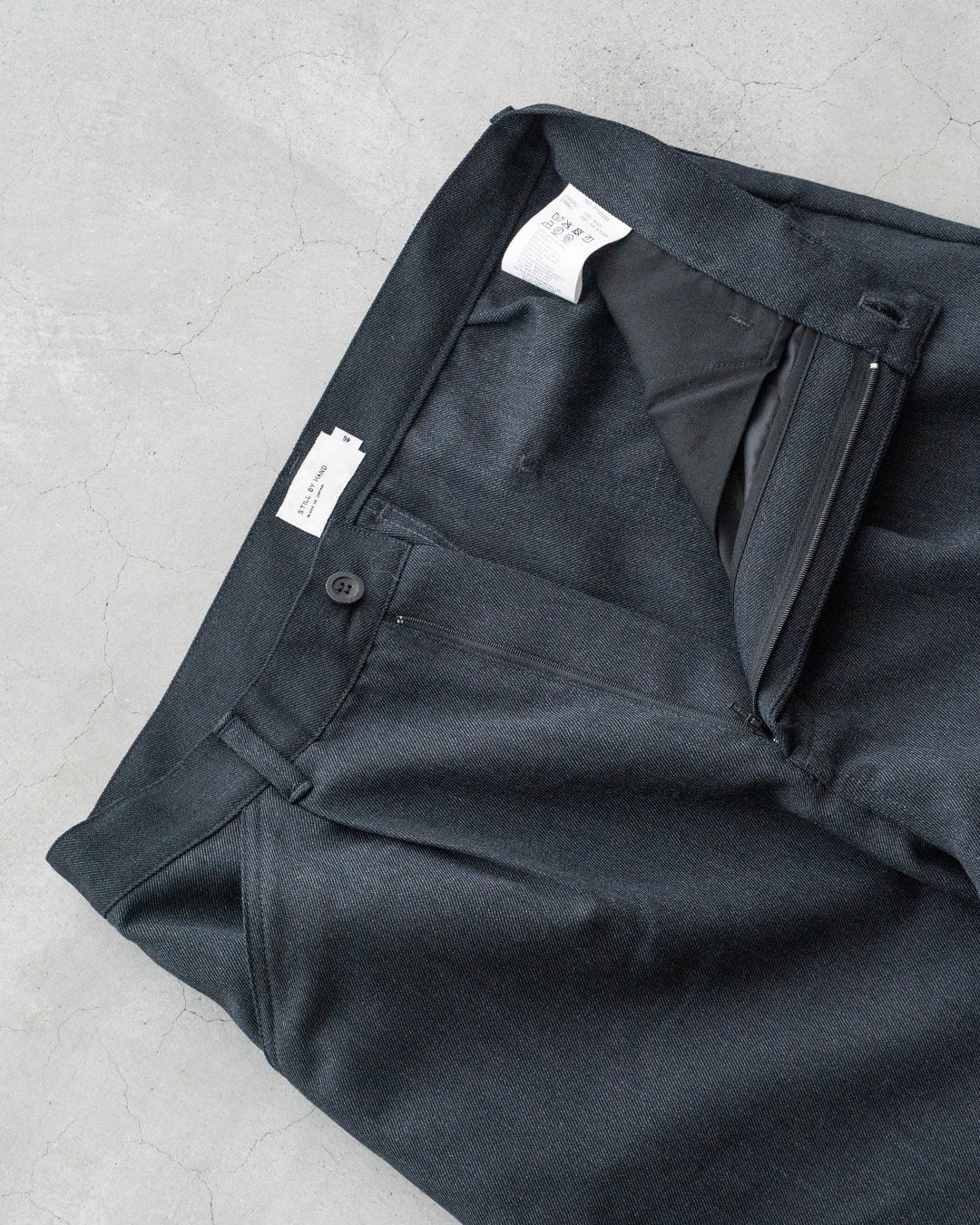 【STILL BY HAND】Wool Twill Wide Pants