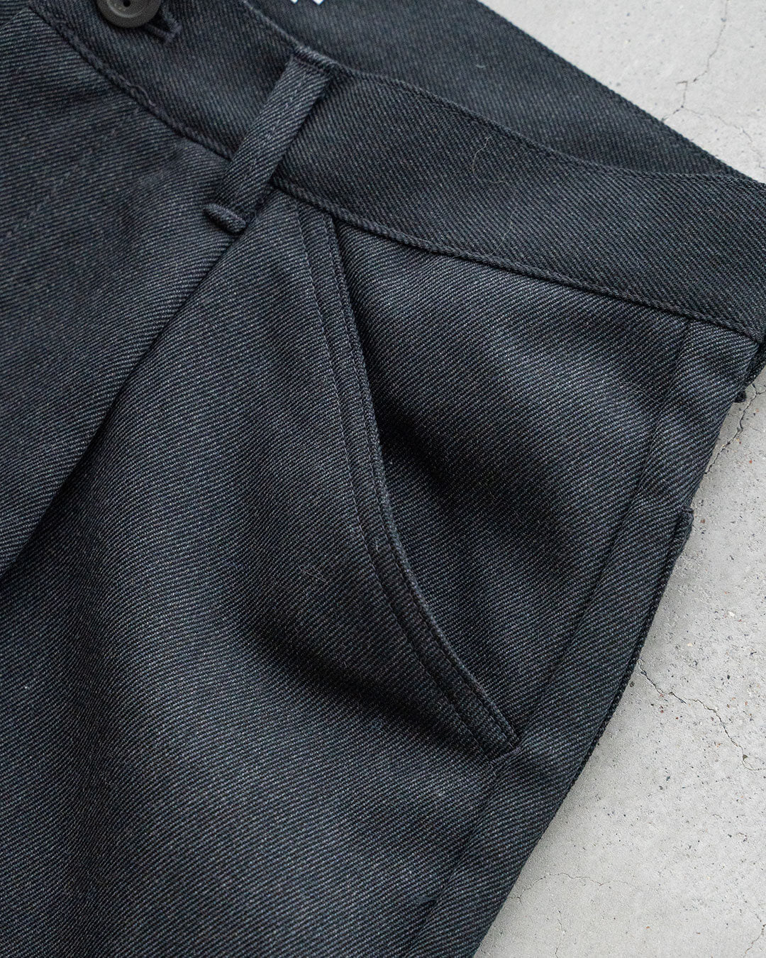 【STILL BY HAND】Wool Twill Wide Pants