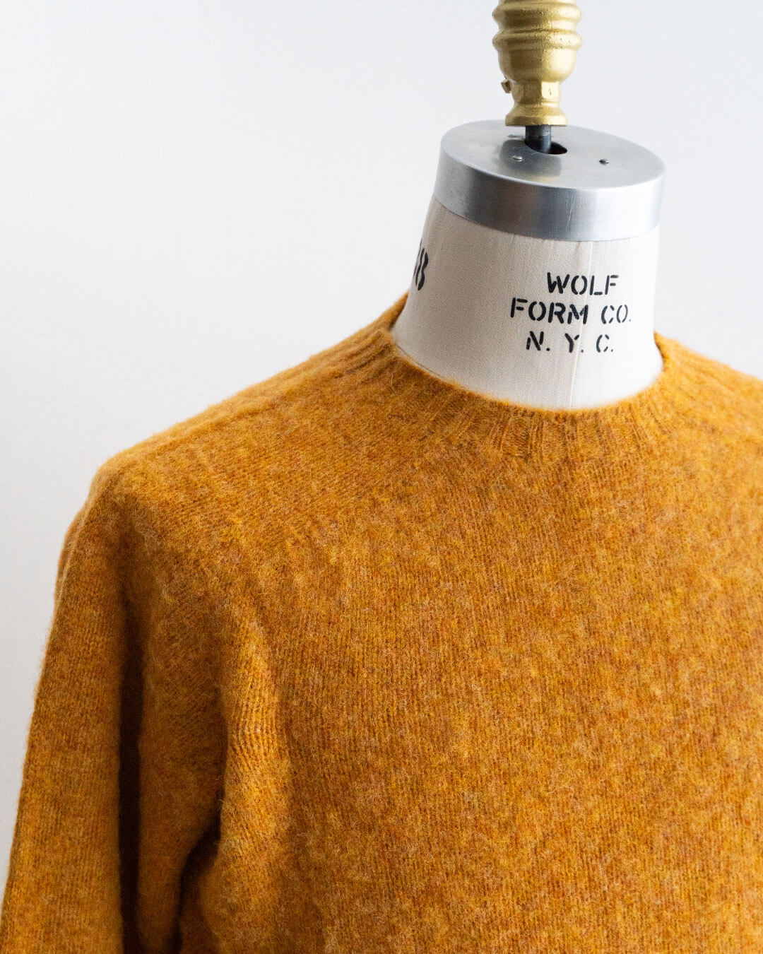【BRICK】Shetland Wool Shaggy Dog Sweater『Made In Scotland』