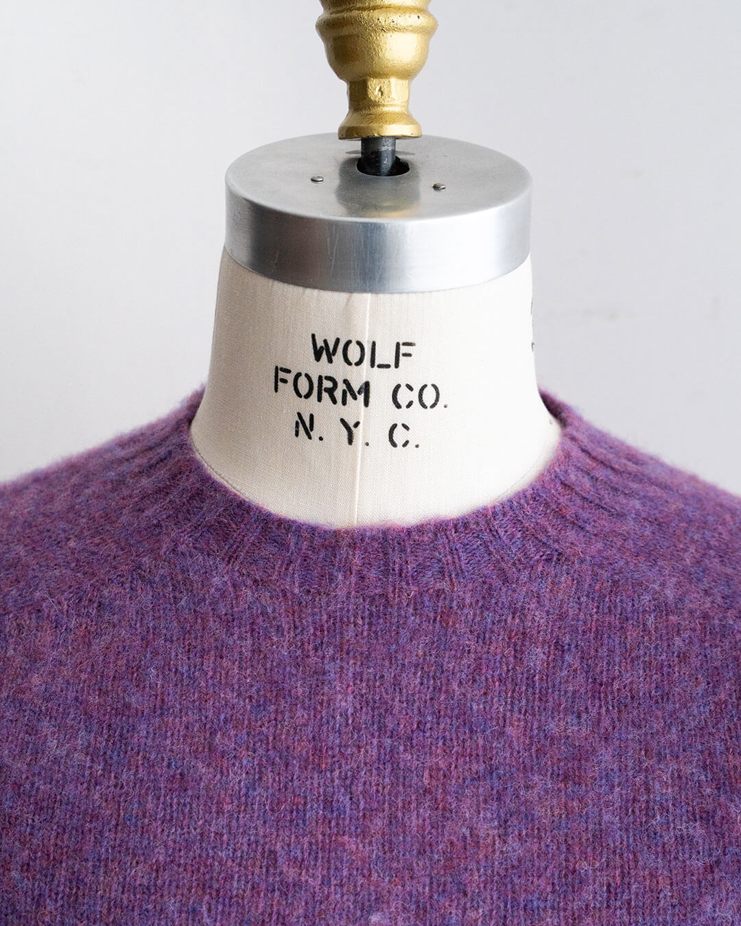 【BRICK】Shetland Wool Shaggy Dog Sweater『Made In Scotland』