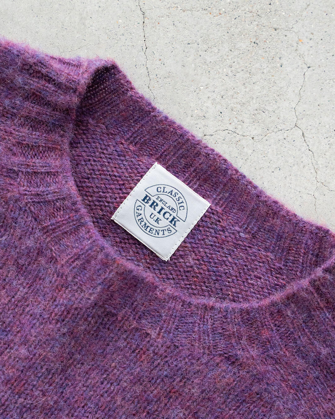 【BRICK】Shetland Wool Shaggy Dog Sweater『Made In Scotland』