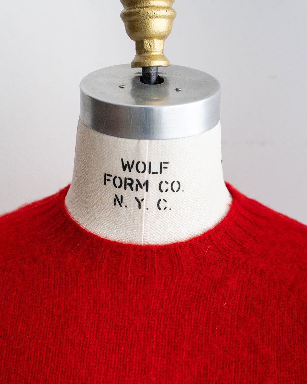 【BRICK】Shetland Wool Shaggy Dog Sweater『Made In Scotland』