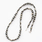 【Indian Jewelry】60-70s Vintage Navajo Pearl Handmade Silver Bead Necklace 『65cm』①