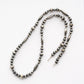 【Indian Jewelry】60-70s Vintage Navajo Pearl Handmade Silver Bead Necklace 『70cm』②