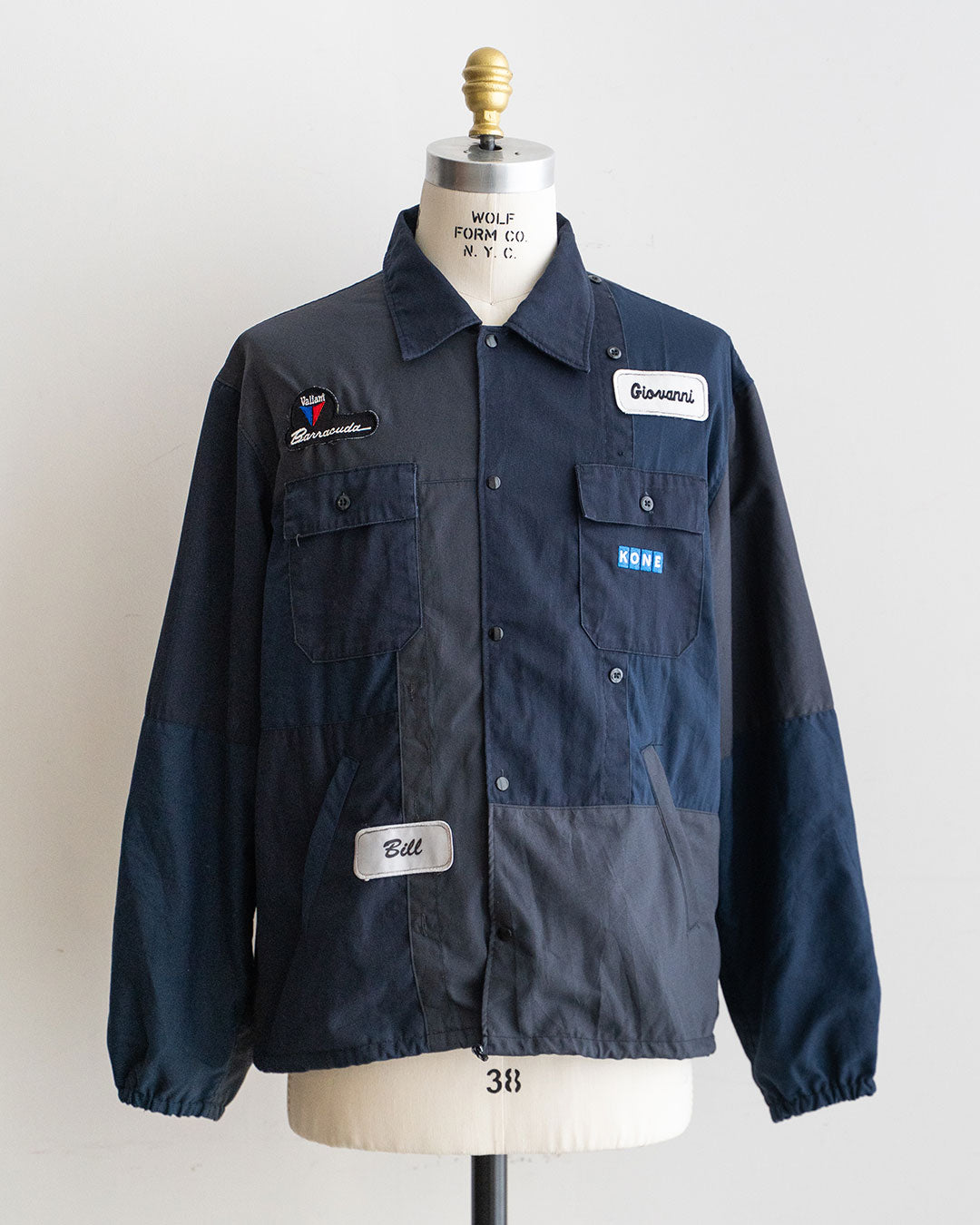 【redad】Navy Work Shirts Remake Coach Jacket『Fort Exclusive』⑨