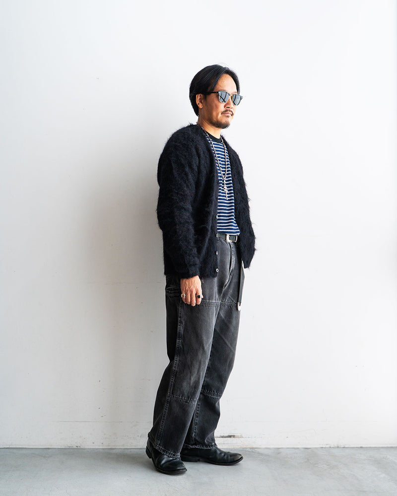 モデル 身長175cm　体重69kg
着用カラー Abstract Black / 着用サイズ One Size