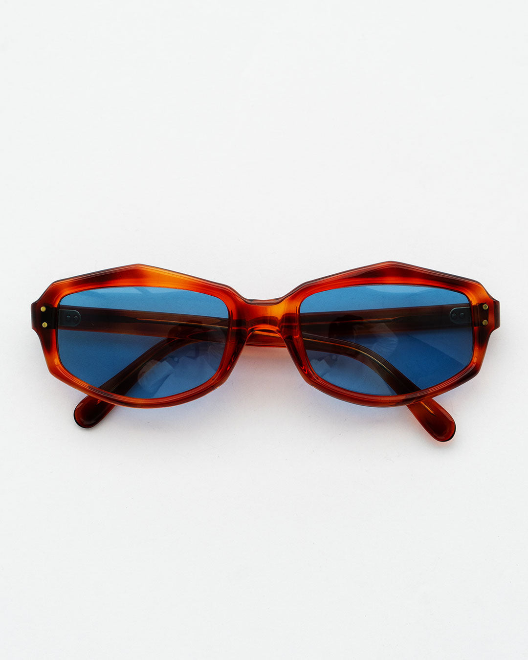 【VINTAGE】70s OCTAGON  glasses 『Made In France』