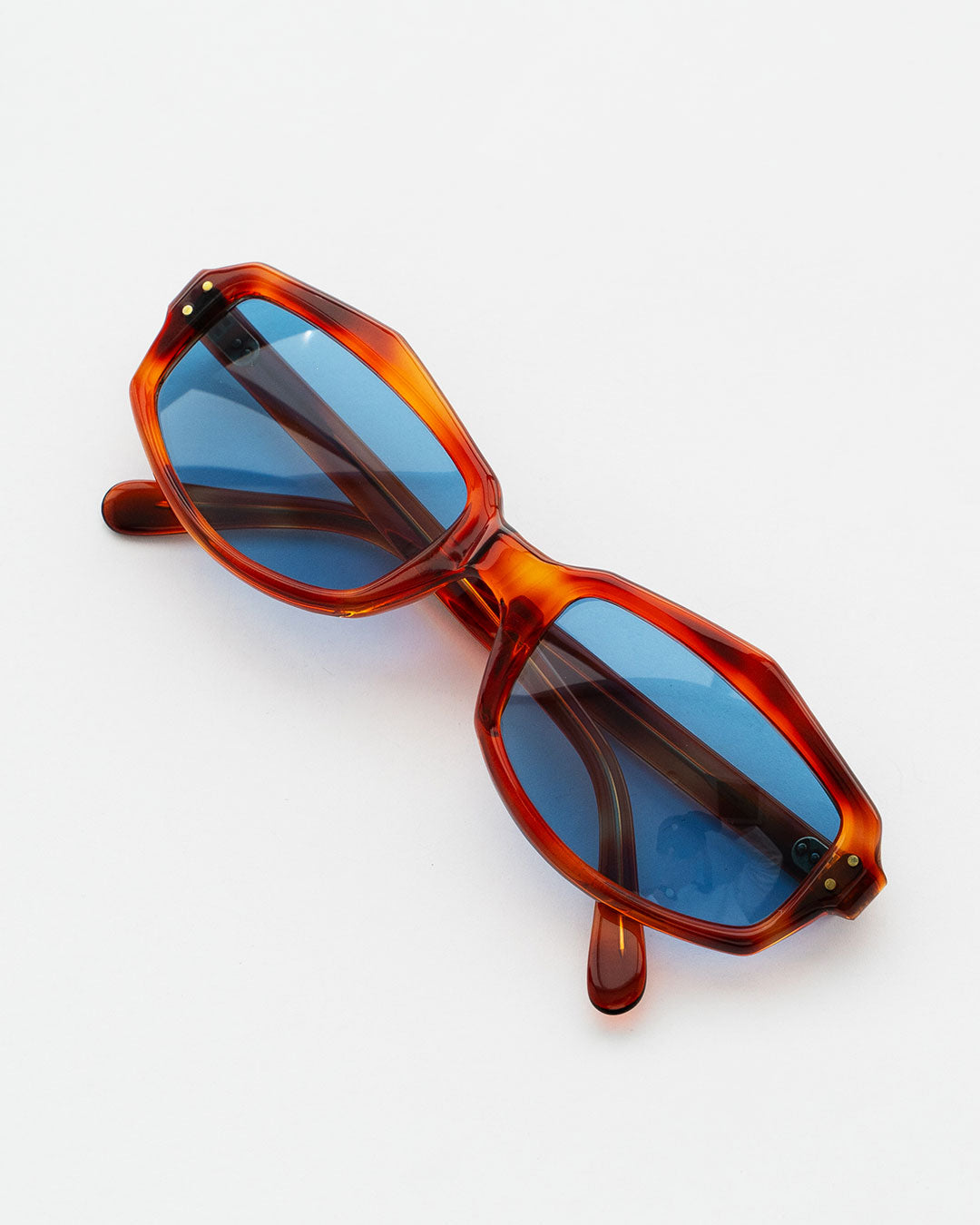 【VINTAGE】70s OCTAGON  glasses 『Made In France』