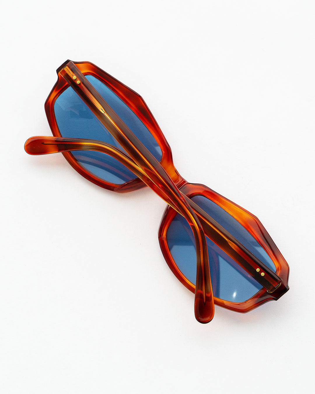 【VINTAGE】70s OCTAGON  glasses 『Made In France』