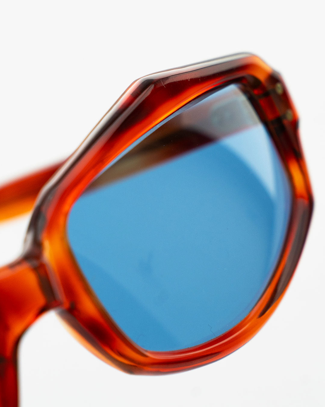【VINTAGE】70s OCTAGON  glasses 『Made In France』