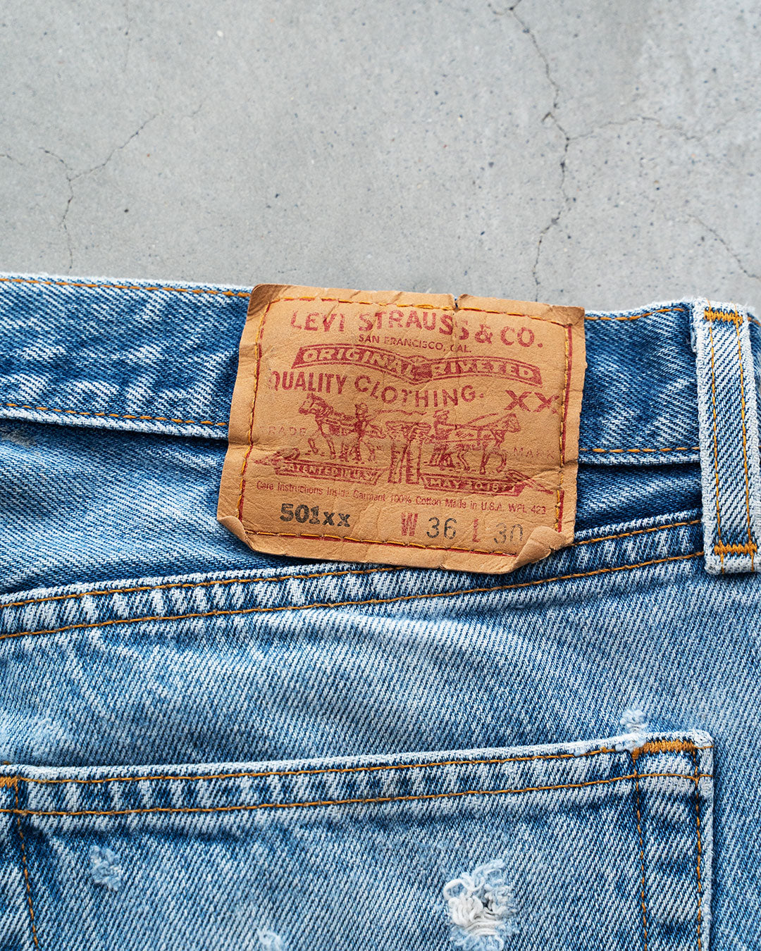 【VINTAGE】90s Levis 501 『Made In USA ＆Very Good Size』『表記W36/L30』④