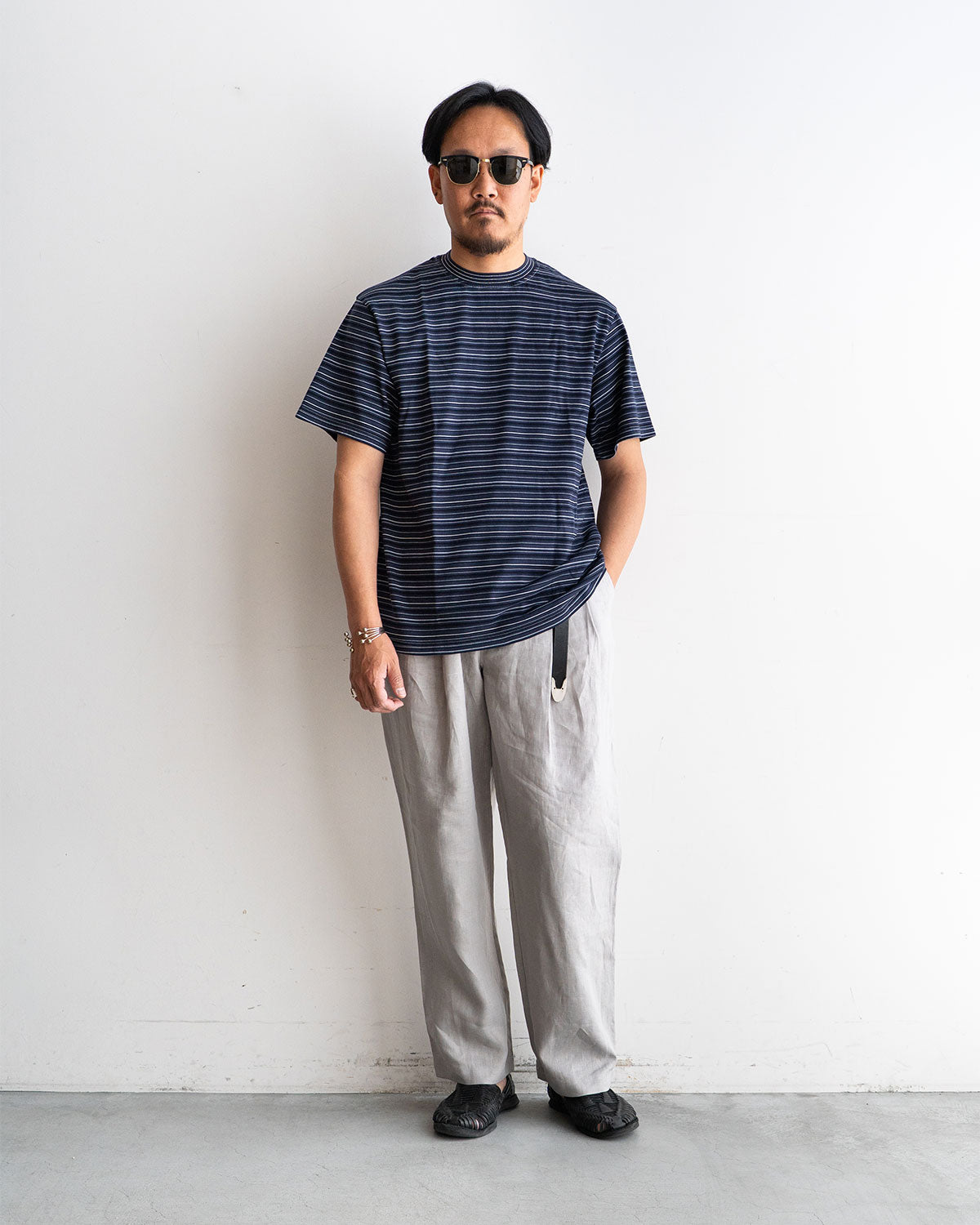 着用モデル 身長175cm 体重69kg / 着用サイズ 3   COLOR Black/Navy