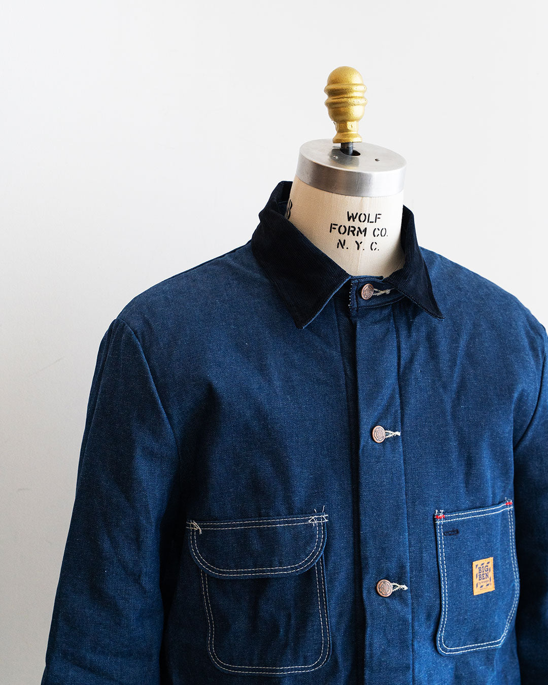 【DEADSTOCK】80s BIG BEN by Wrangler Denim Blanket Lined Coverall 『Made In USA』