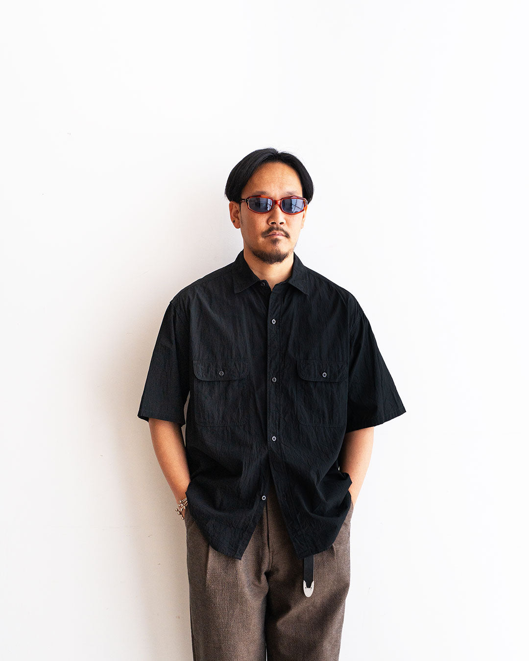 【VINTAGE】70s OCTAGON  glasses 『Made In France』