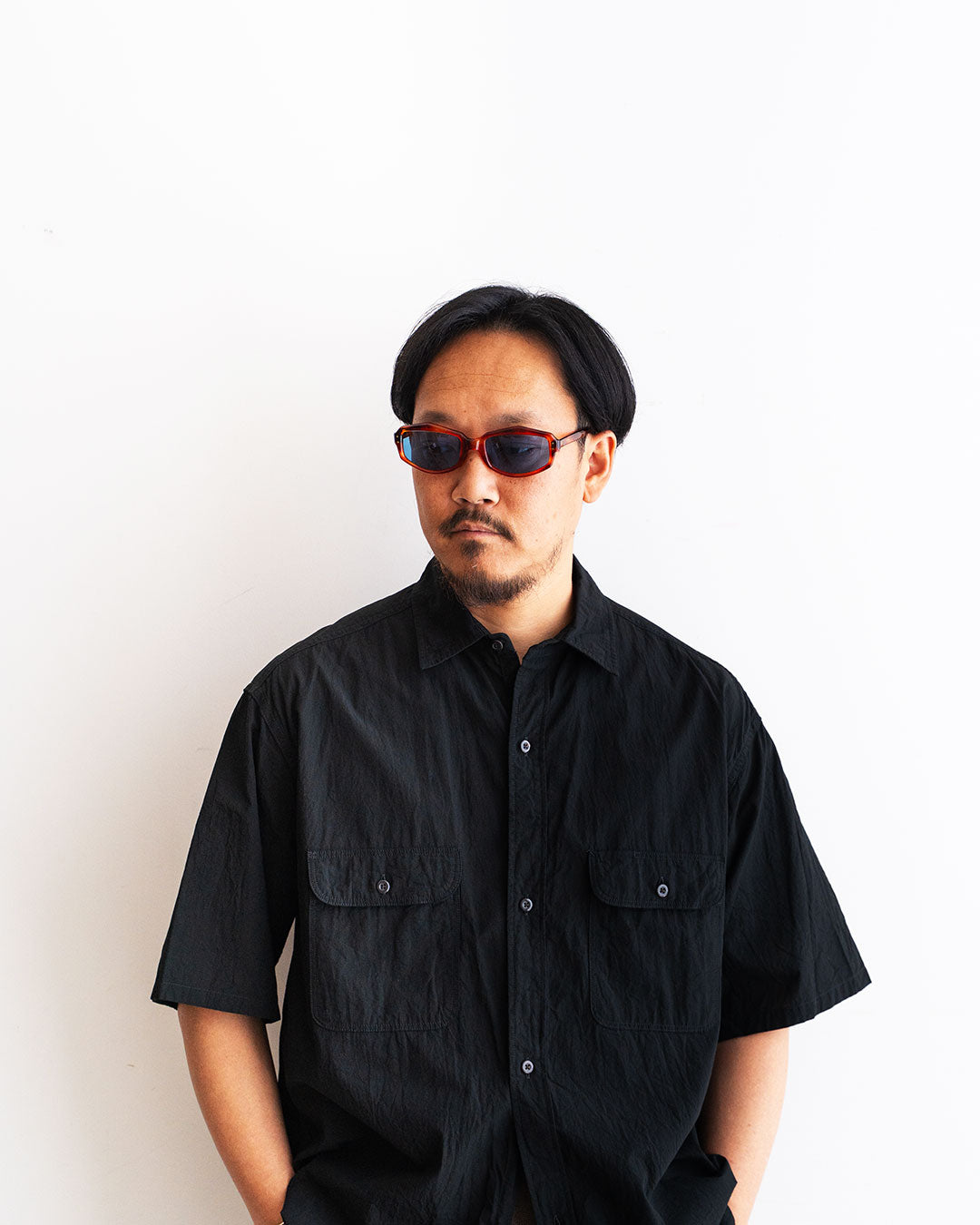 【VINTAGE】70s OCTAGON  glasses 『Made In France』