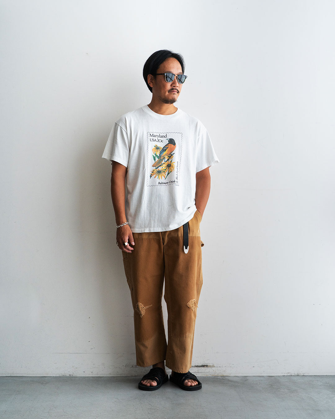 【VINTAGE】90s 『USPS』 Printed T-Shirt 『Made in U.S.A』