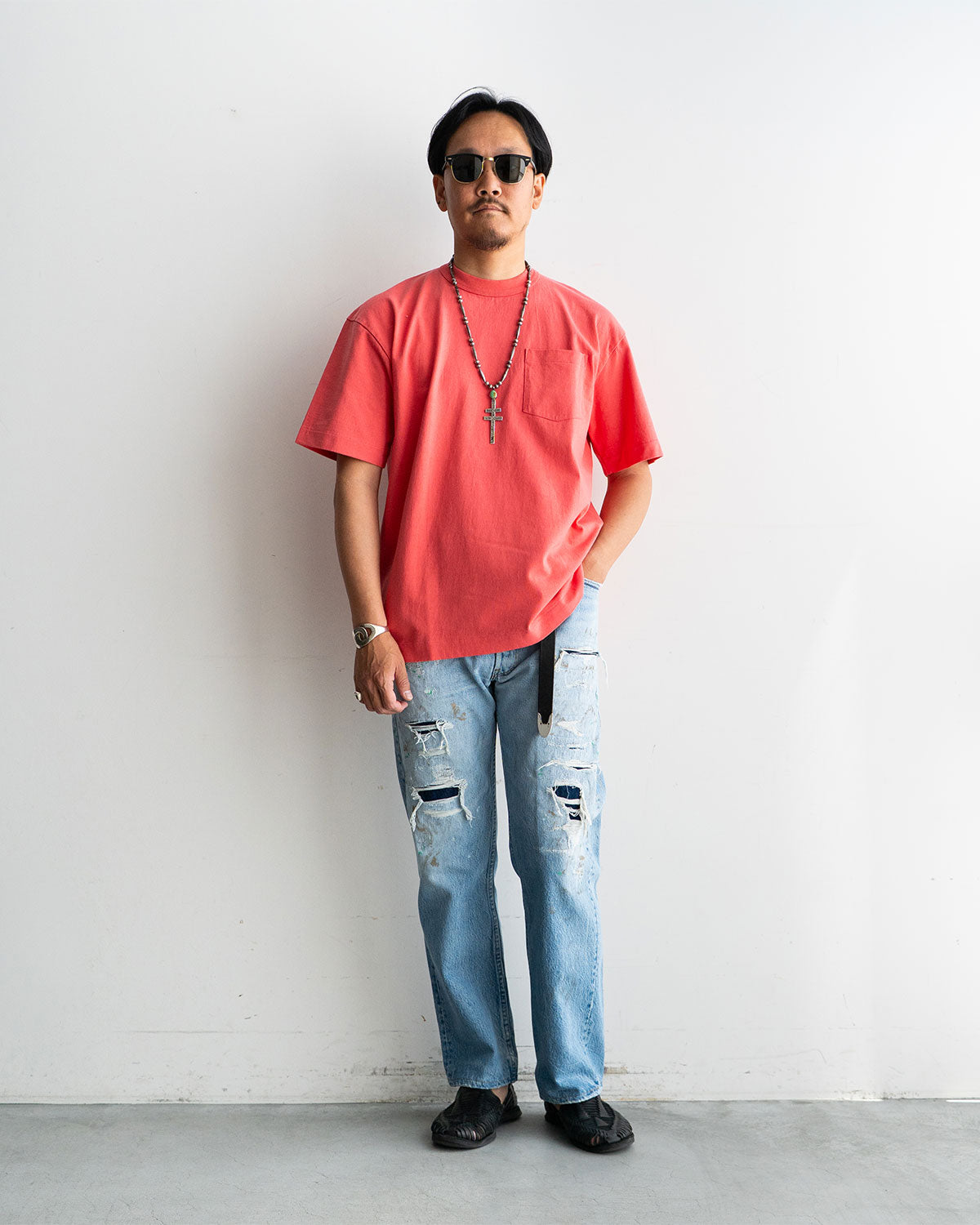 着用モデル: 身長175cm 体重69kg / 着用サイズ: 38 / COLOR: Orange