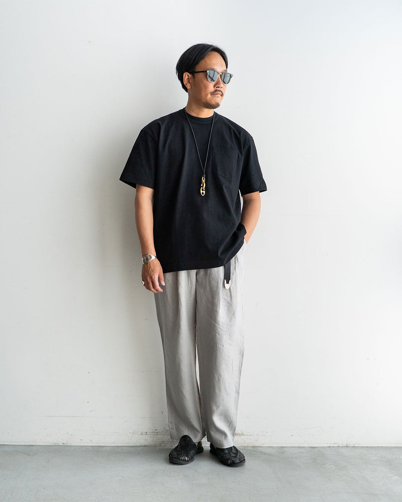 着用モデル: 身長175cm 体重69kg / 着用サイズ: 38 / COLOR: Black