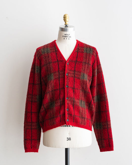 【VINTAGE】60s "ROBERT  BRUCE" Mohair Cardigan "Big Size & Good Condition"