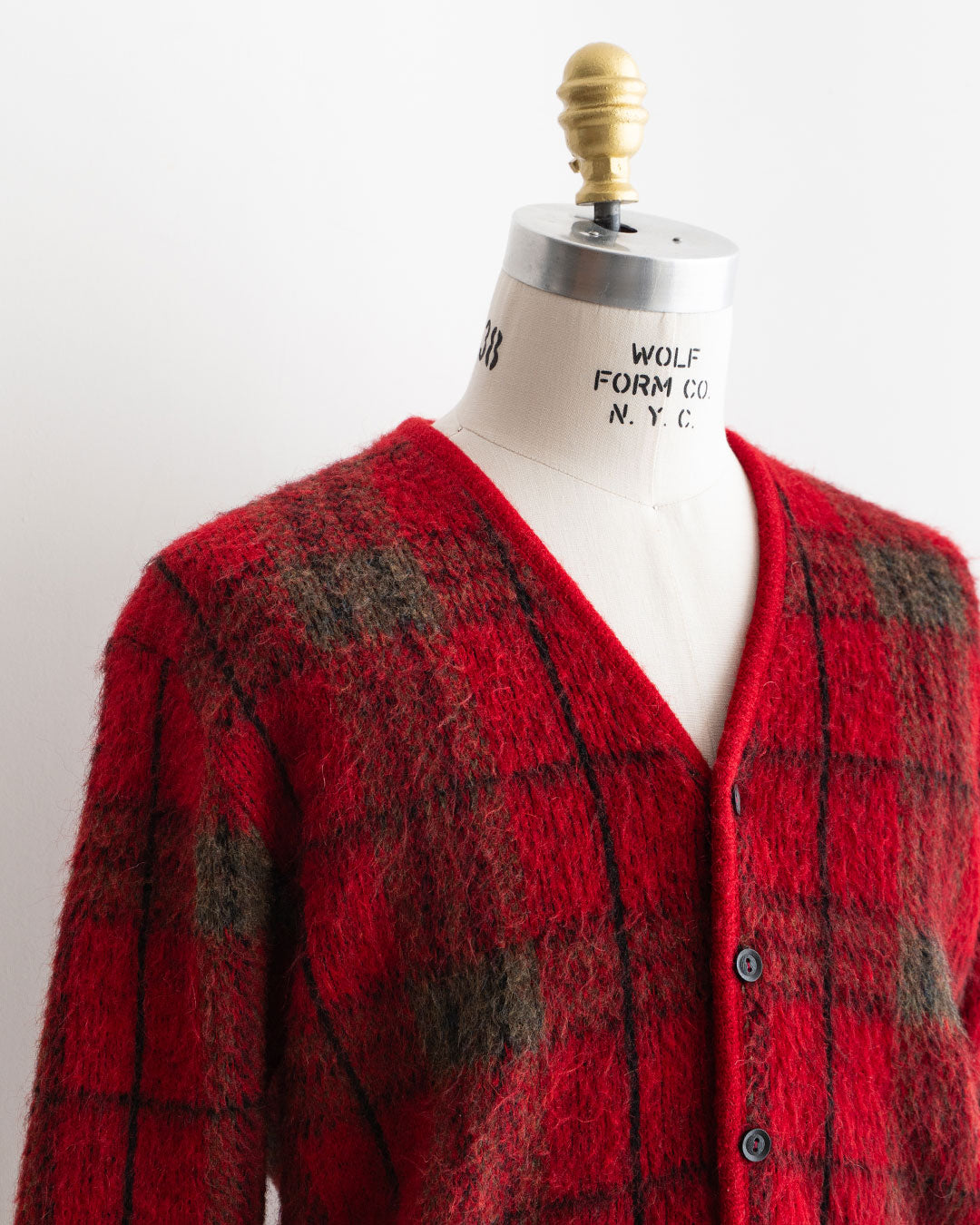 【VINTAGE】60s "ROBERT  BRUCE" Mohair Cardigan "Big Size & Good Condition"