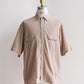 【Blurhms Rootstock】Hard Twist Chambray Work Short Sleeve Shirt