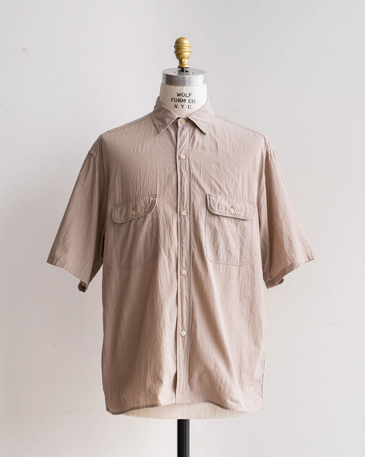 【Blurhms Rootstock】Hard Twist Chambray Work Short Sleeve Shirt