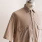 【Blurhms Rootstock】Hard Twist Chambray Work Short Sleeve Shirt
