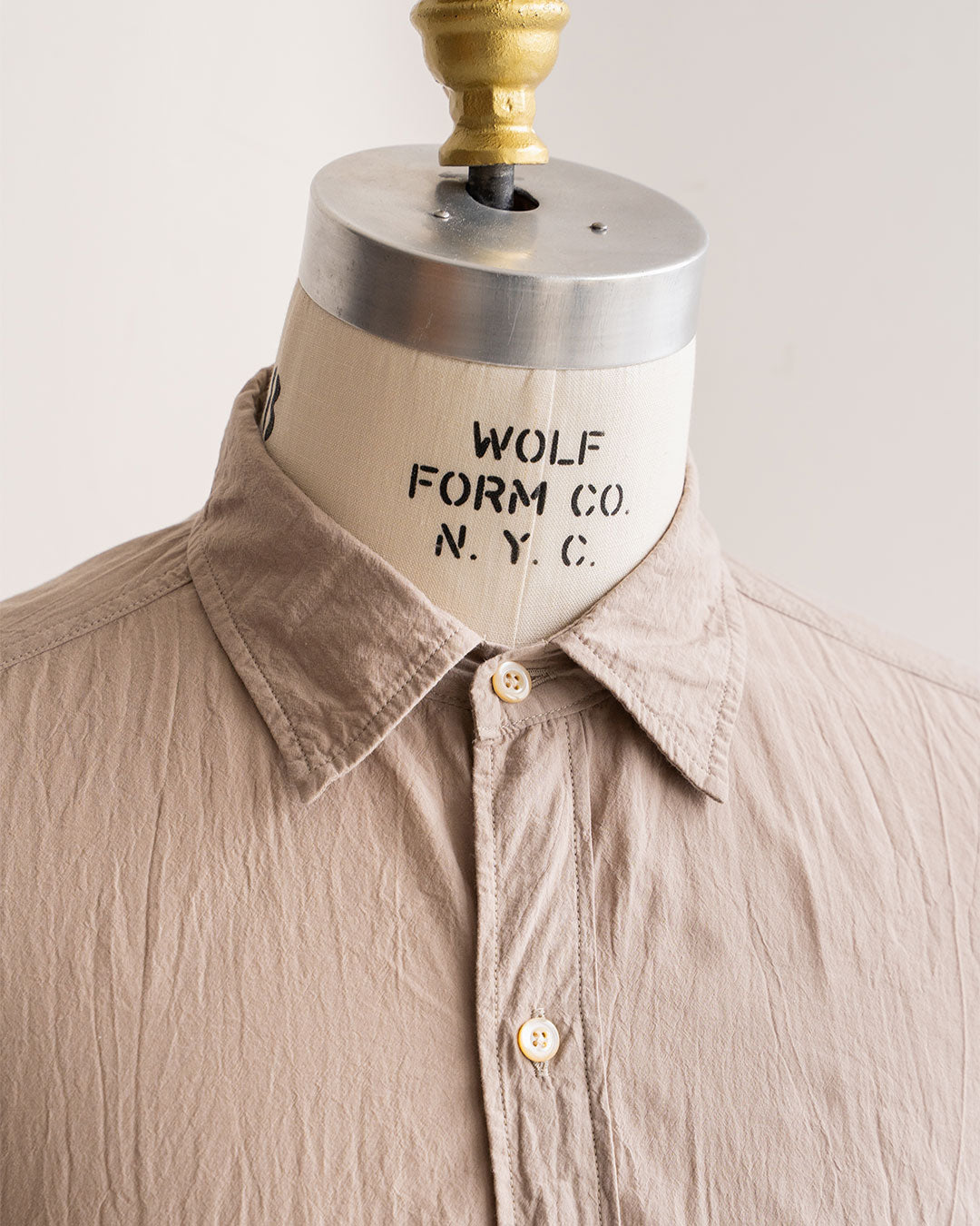 【Blurhms Rootstock】Hard Twist Chambray Work Short Sleeve Shirt
